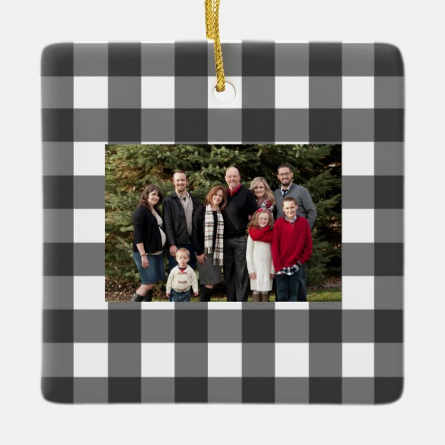 En Céramique nom du chèque de buffle et ornement photo (Devant)