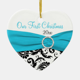 En Céramique Notre premier ornement de souvenir de Noël