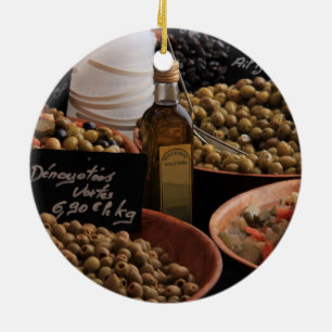 En Céramique Olives Noël Ornement