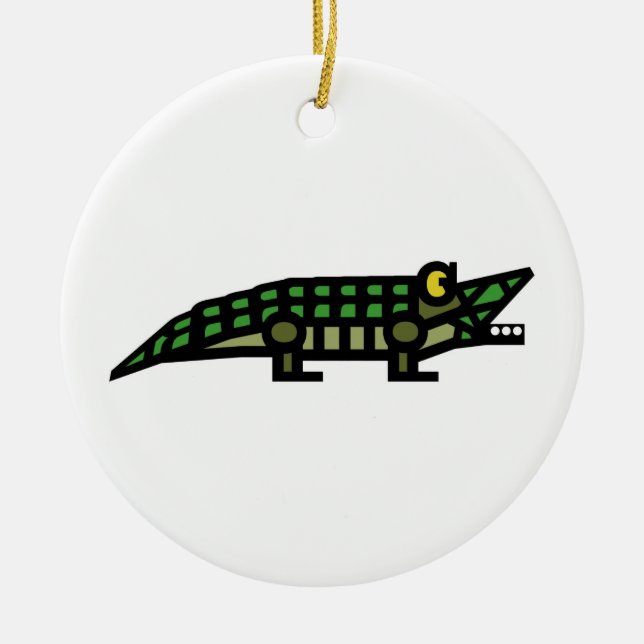 En Céramique Ornement 1 d'ALLIGATOR (Devant)