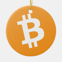 Ornement accrochant de cercle de Bitcoin