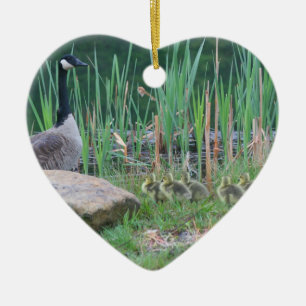 En Céramique Ornement animal de bernaches du Canada