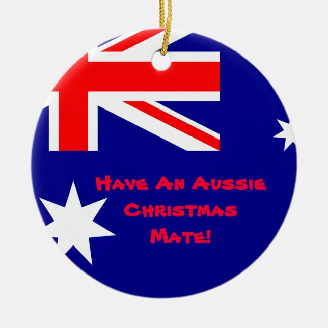 En Céramique Ornement australien de Noël (Devant)
