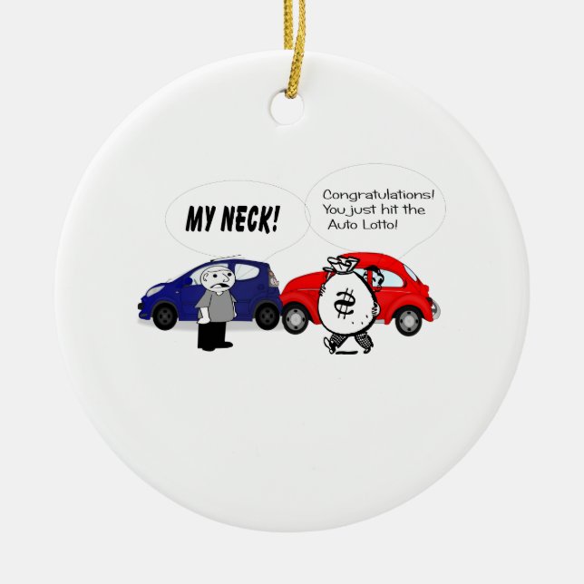 En Céramique Ornement automatique de loto (Devant)