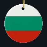 En Céramique Ornement avec drapeau de la Bulgarie<br><div class="desc">Élégant ornement avec le drapeau de la Bulgarie. Ce produit est personnalisable.</div>