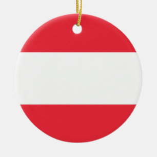 En Céramique Ornement avec drapeau de l'Autriche