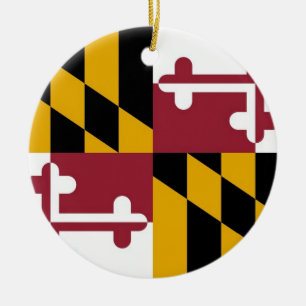 En Céramique Ornement avec drapeau du Maryland