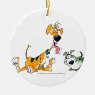En Céramique Ornement Barky de chien