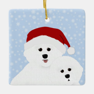 En Céramique Ornement Bichon Frise