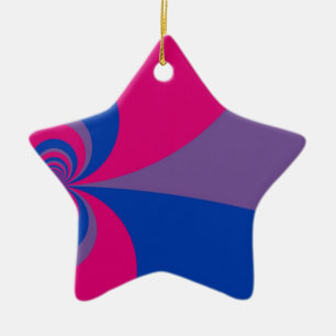 En Céramique Ornement bisexuel de fierté