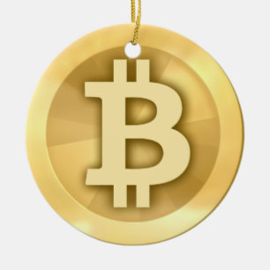 En Céramique Ornement Bitcoin