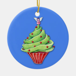 En Céramique Ornement bleu de Noël