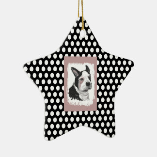 En Céramique Ornement Boston Terrier
