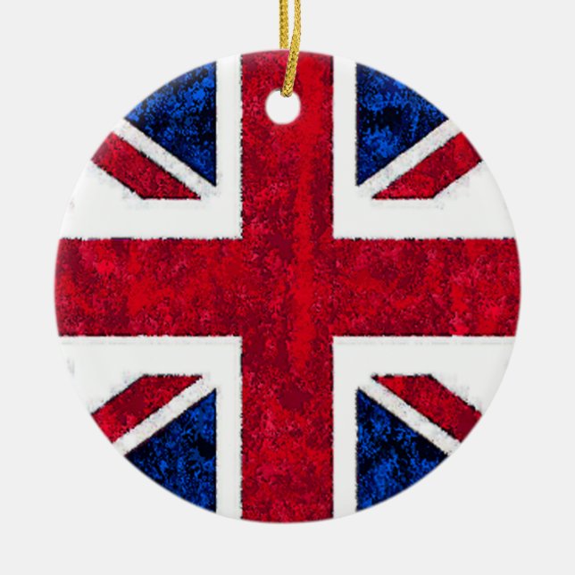 En Céramique Ornement BRITANNIQUE de DRAPEAU (Devant)