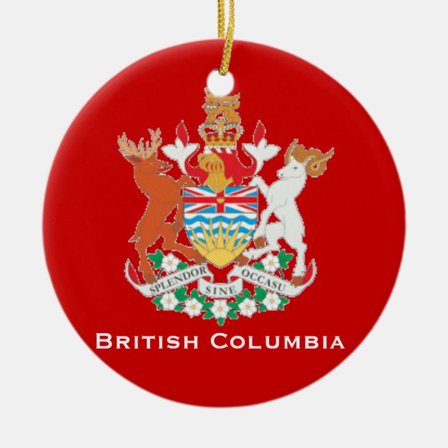 En Céramique Ornement britannique de Noël de Columbia* (Devant)