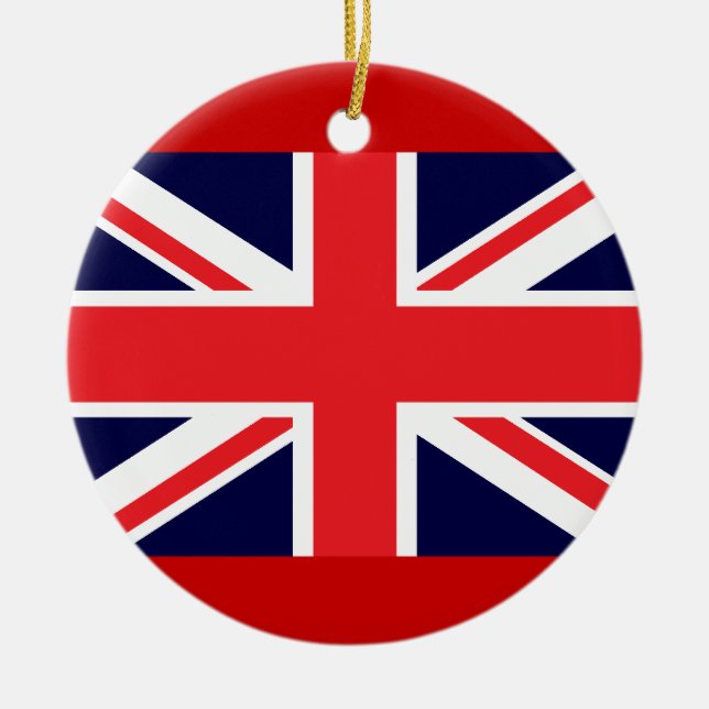 En Céramique Ornement britannique d'Union Jack (Devant)