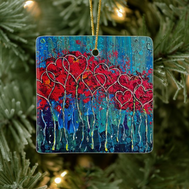 En Céramique Ornement cardiaque (Arbre)
