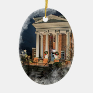 En Céramique Ornement Carnegie Hall Lewisburg, WV de Noël
