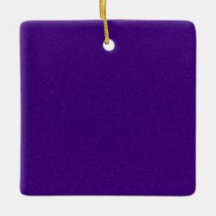 En Céramique Ornement Carré violet Shimmer - Personnalisable