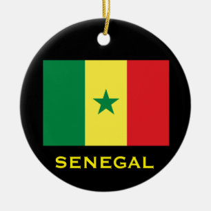 En Céramique Ornement circulaire de Noël du Sénégal