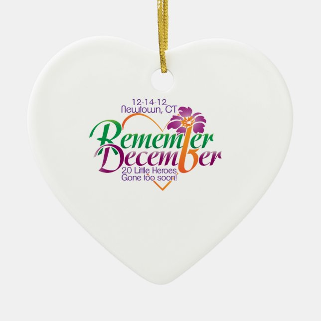 En Céramique Ornement commémoratif de Newtown (Devant)