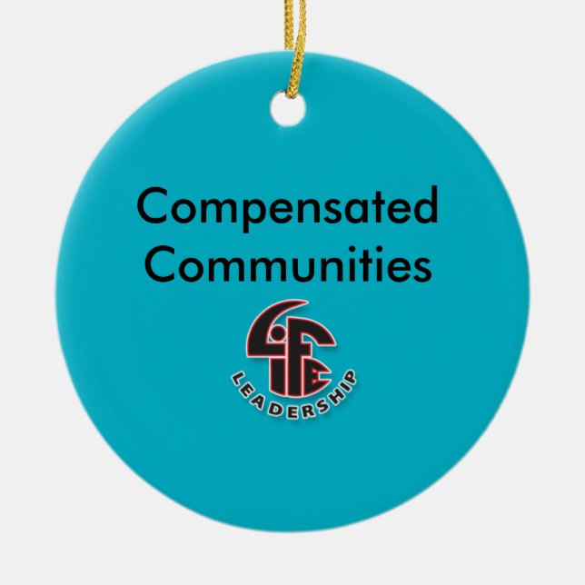 En Céramique Ornement compensé de Noël des Communautés (Devant)