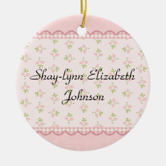 En Céramique Ornement d'Annoucement de naissance de bébé