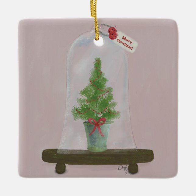 En Céramique Ornement d'arbre de Noël (Devant)