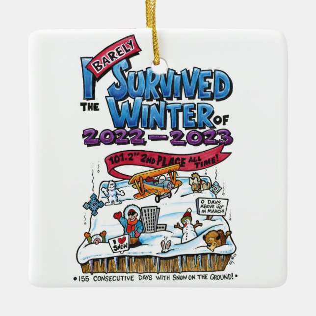 En Céramique Ornement d'arbre de Noël (Devant)