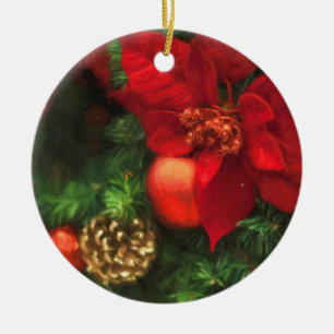 En Céramique Ornement de beauté Poinsettia