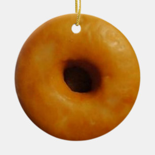 En Céramique Ornement de beignet vitré