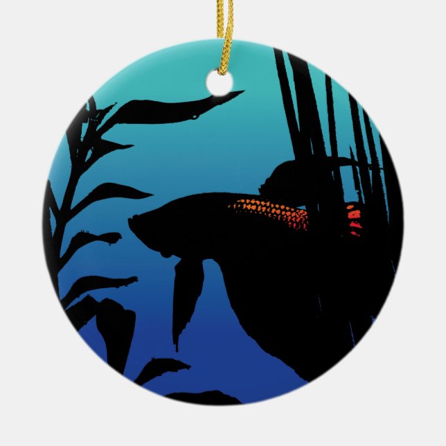 En Céramique Ornement de Betta (Devant)