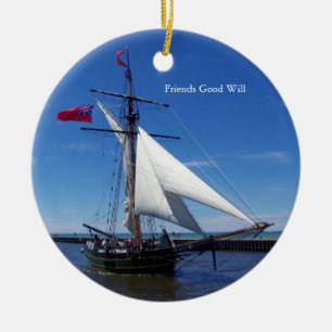 En Céramique Ornement de bonne volonté d'amis