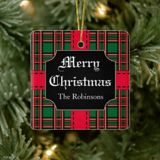 En Céramique Ornement de cadeau de Noël personnalisé