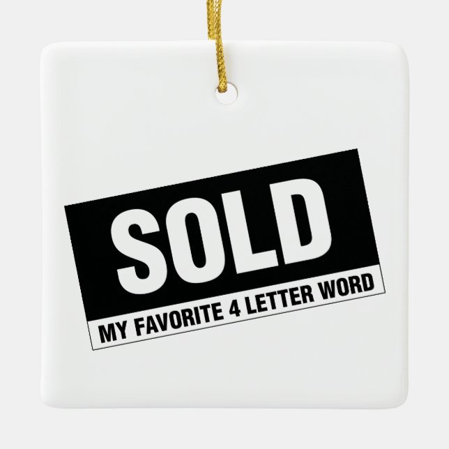 En Céramique Ornement de carré d'immobiliers (Devant)