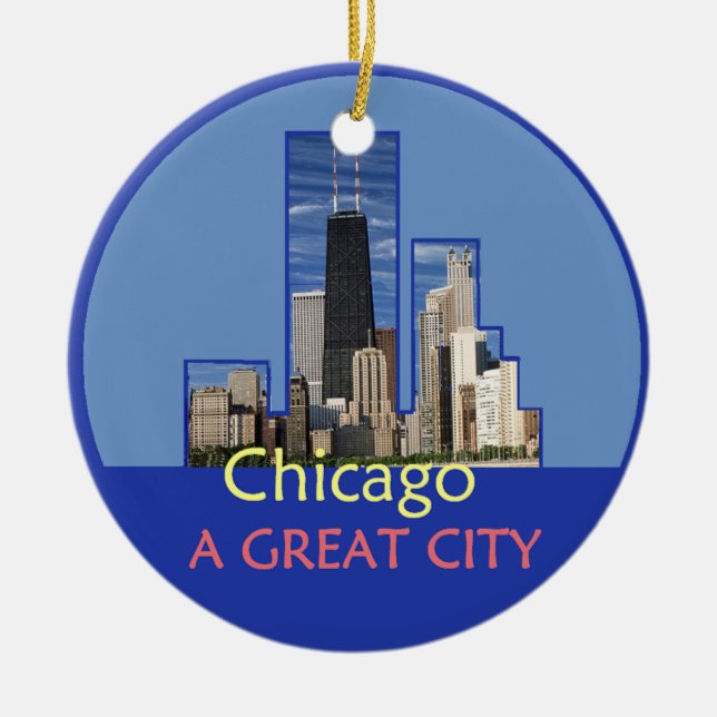 En Céramique Ornement de CHICAGO (Devant)