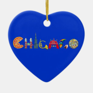 En Céramique Ornement de Chicago
