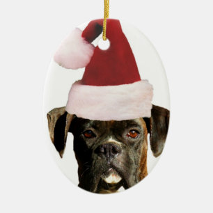En Céramique Ornement de chien de boxeur