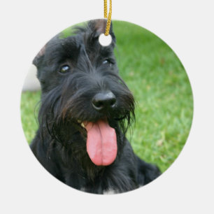 En Céramique Ornement de chien de Terrier d'écossais