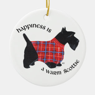 En Céramique Ornement de chien Scottie