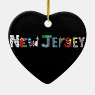 En Céramique Ornement de coeur de New Jersey