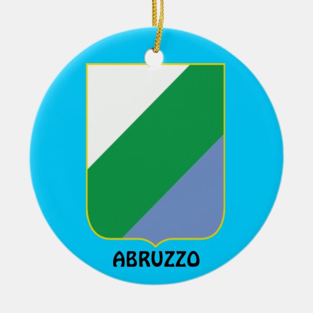 En Céramique Ornement de Cristmas de région de l'Abruzzo (Devant)