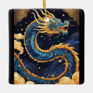 En Céramique ornement de dragon chinois