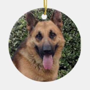 En Céramique Ornement de "du visage votre chien"