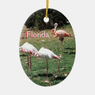 En Céramique Ornement de Flamant rose