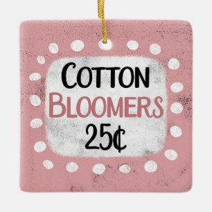 En Céramique Ornement de fleurs de coton 25 cents