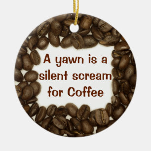 En Céramique Ornement de grain de café