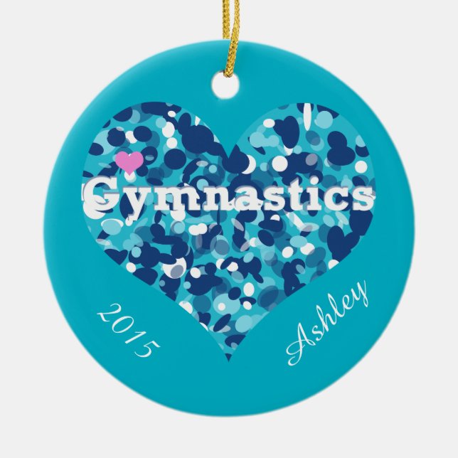 En Céramique Ornement de gymnaste (Devant)