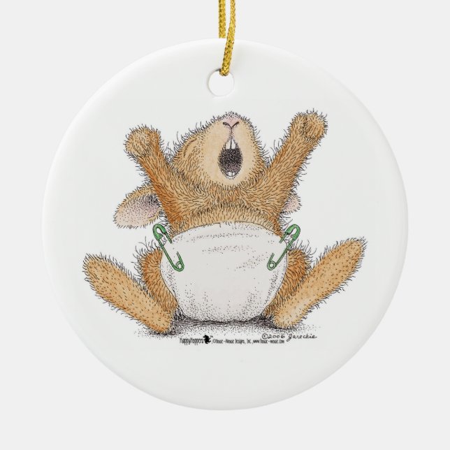 En Céramique Ornement de HappyHoppers® (Devant)