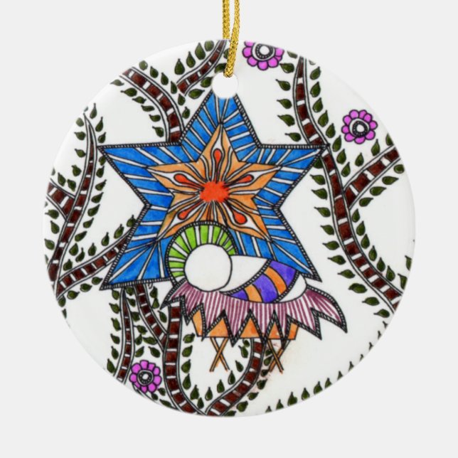 En Céramique Ornement de Jésus (Devant)